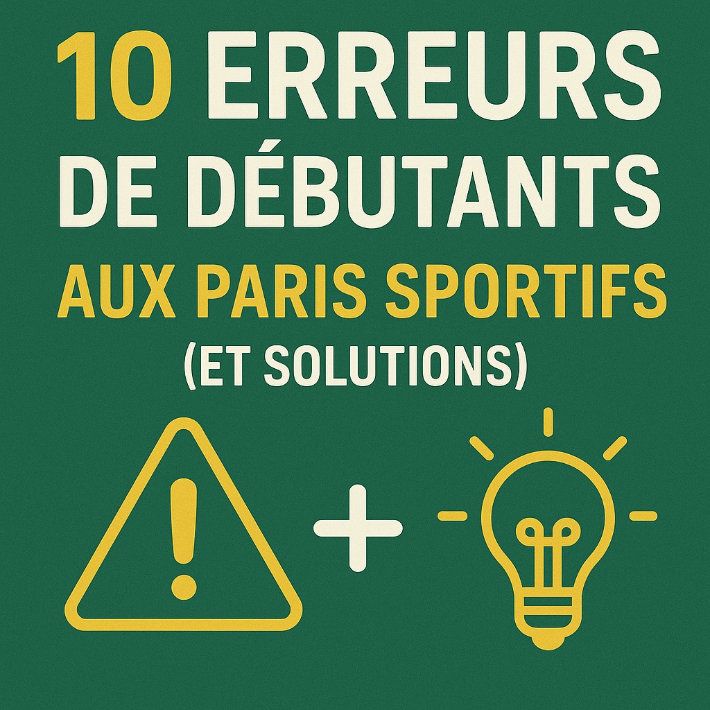 10 Erreurs de Débutants aux Paris Sportifs (et Solutions)