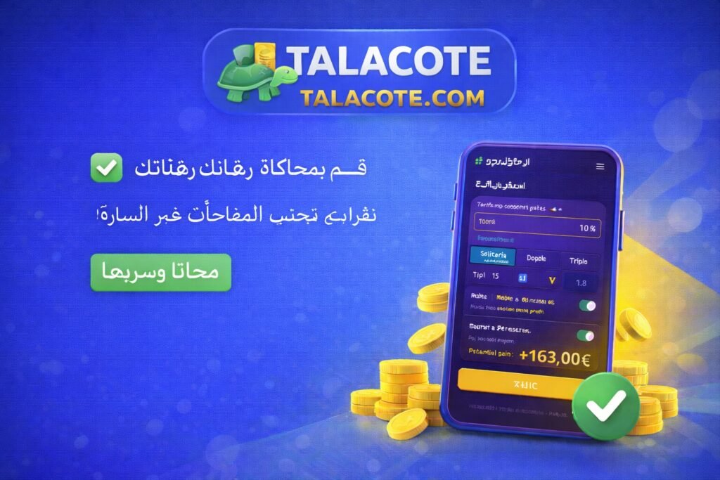 Talacote محاكي المراهنات الرياضية لحساب الأرباح وتجنب المفاجآت السيئة